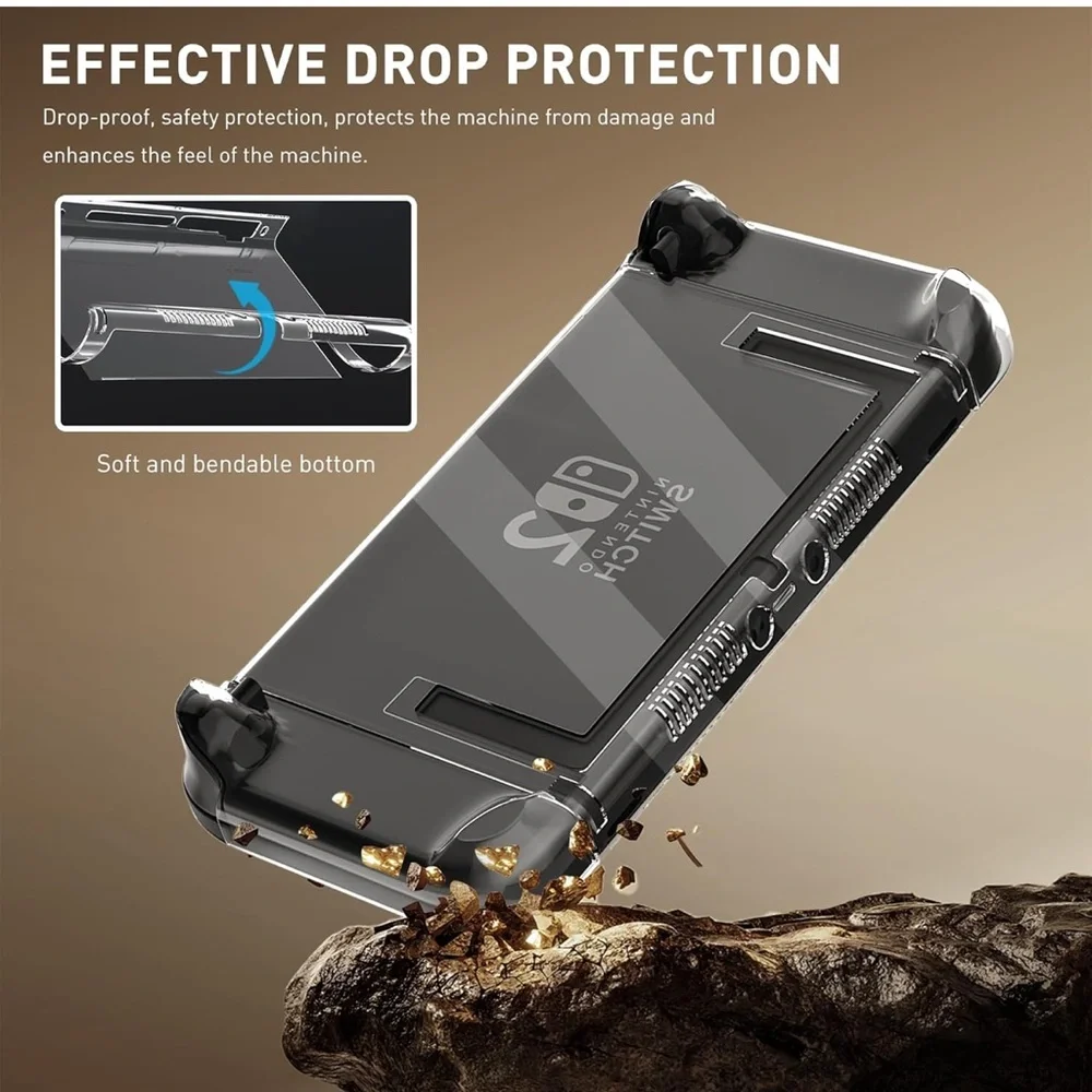 💜Clear Protective Skins for Nintendo Switch 2 With/2 Clear controller grips